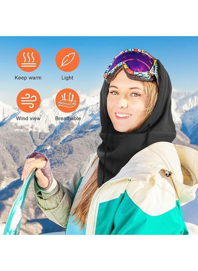 SYOSI Detachable Cold Weather Balaclava Ski Mask for Men Women Winter Scarf Mask Neck Warmer for Cycling Motorcycle Fishing Cold Weather - Image 2